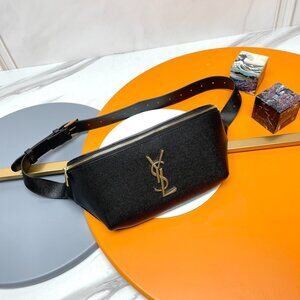 YSL Monogram Leather Belt Bag